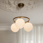 Miira 3 Circular Ljuskrona Dark Bronze/Opal White Miira 3 Circular Ljuskrona Dark Bronze/Opal White