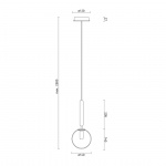 Miira 1 Pendel Brass/Opal White Miira 1 Pendel Brass/Opal White