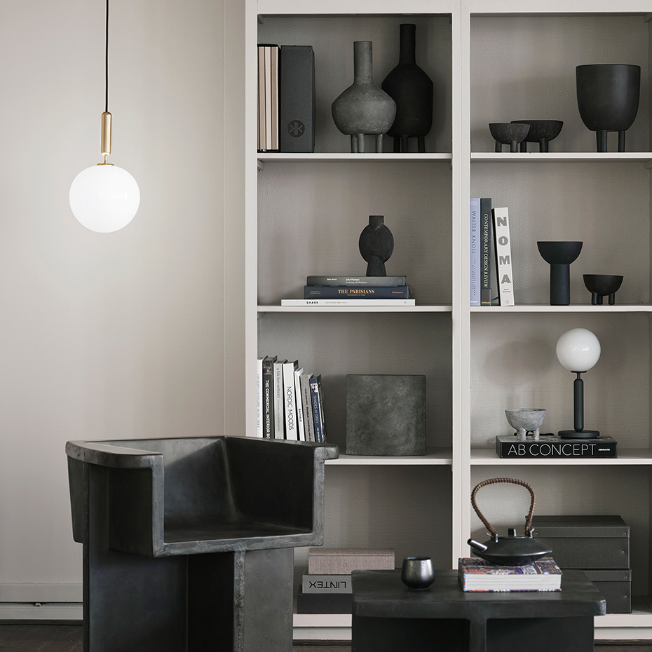 Miira 1 Pendel Large Brass/Opal White