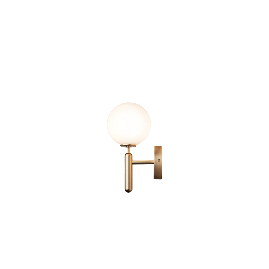 Miira Vägglampa Brass/Opal White