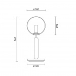 Miira Bordslampa Brass/Opal White Miira Bordslampa Brass/Opal White
