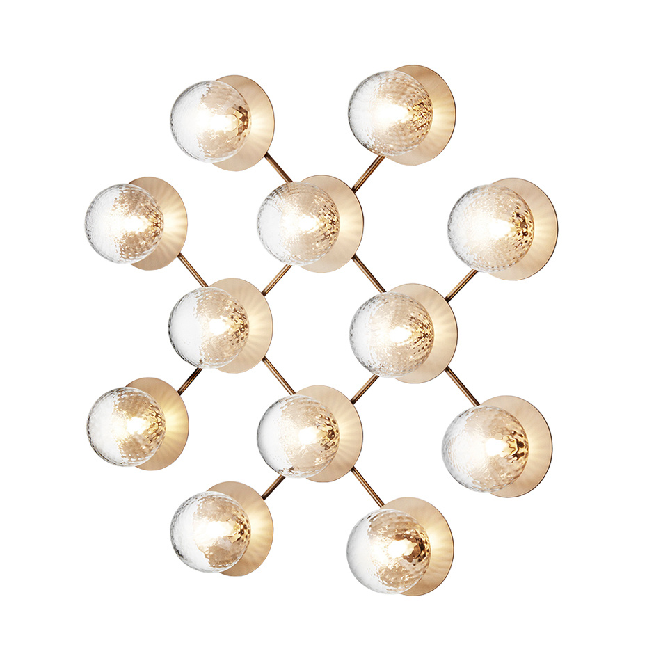 Liila 12 Tak/Vägg Nordic Gold/Optic Clear