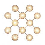 Liila 12 Tak/Vägg Nordic Gold/Optic Clear Liila 12 Tak/Vägg Nordic Gold/Optic Clear