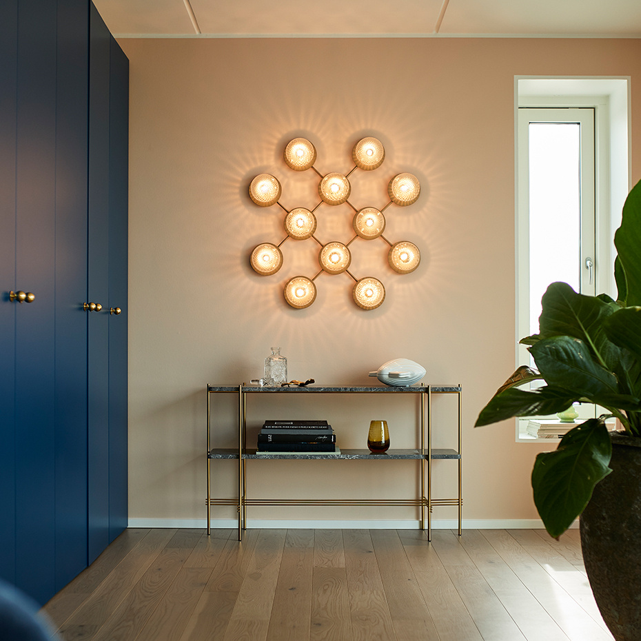 Liila 12 Tak/Vägg Nordic Gold/Optic Clear