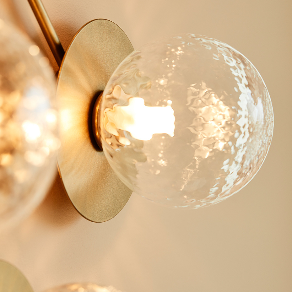 Liila 12 Tak/Vägg Nordic Gold/Optic Clear