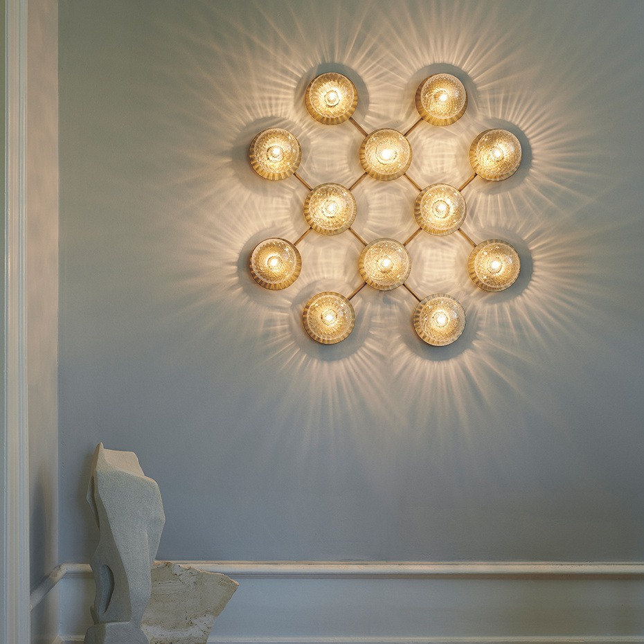 Liila 12 Tak/Vägg Nordic Gold/Optic Clear