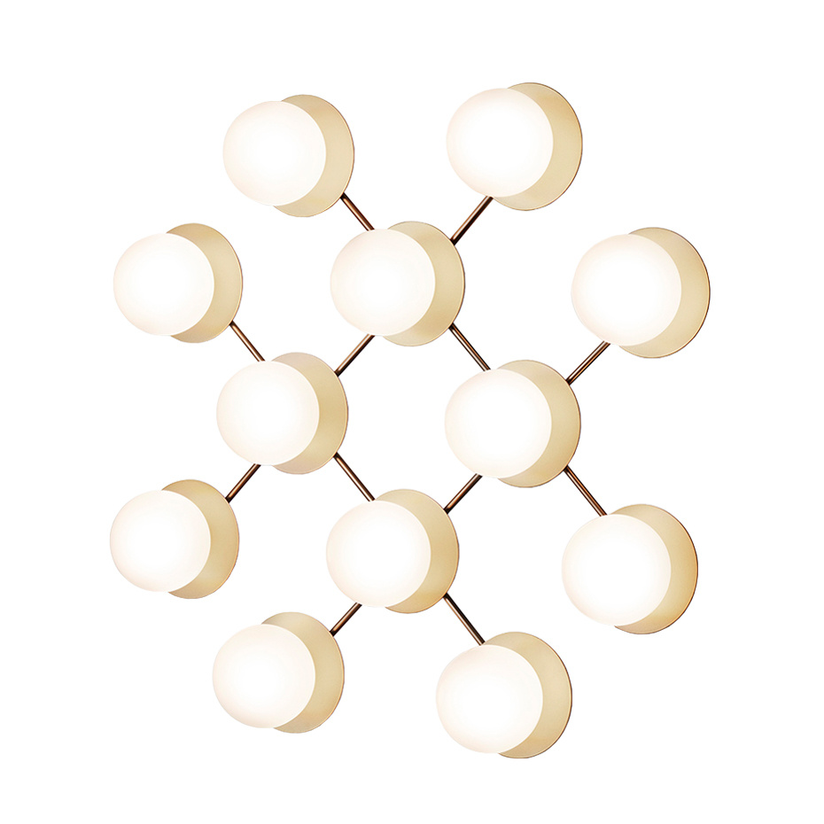 Liila 12 Tak/Vägg Nordic Gold/Opal White