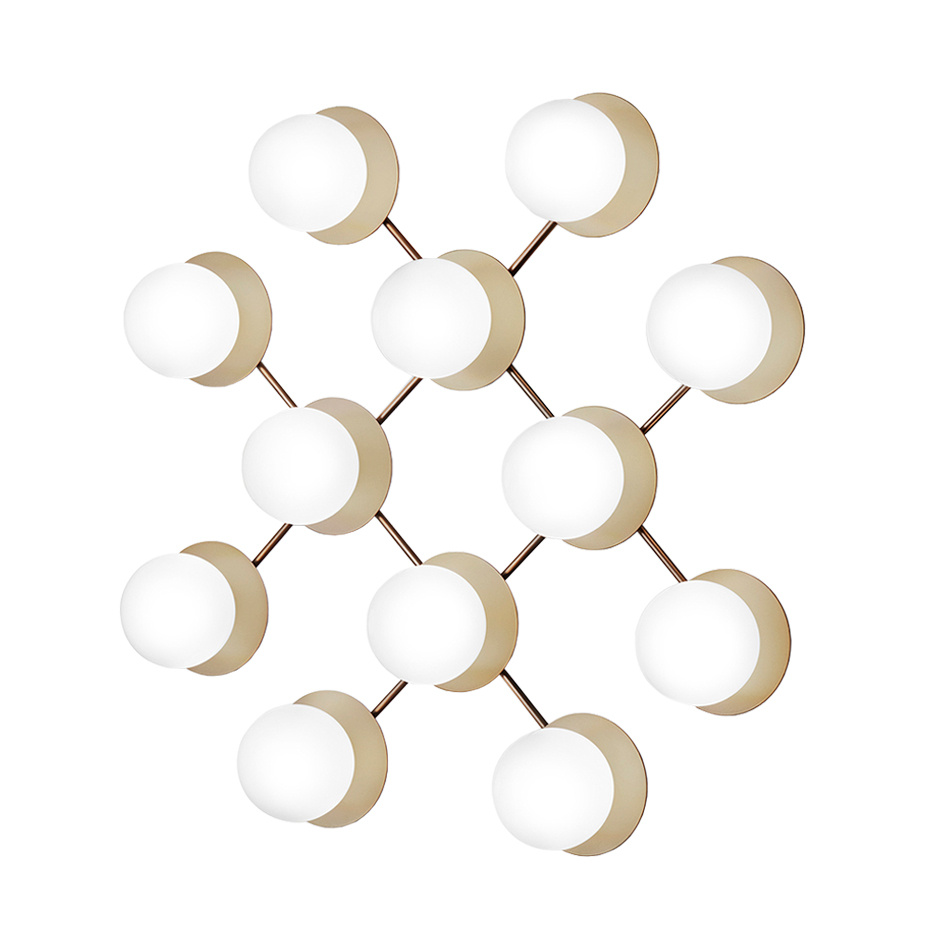 Liila 12 Tak/Vägg Nordic Gold/Opal White