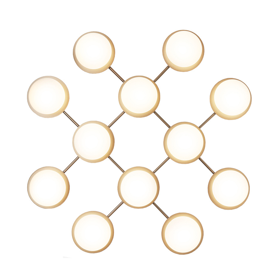 Liila 12 Tak/Vägg Nordic Gold/Opal White