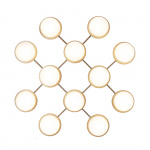 Liila 12 Tak/Vägg Nordic Gold/Opal White Liila 12 Tak/Vägg Nordic Gold/Opal White