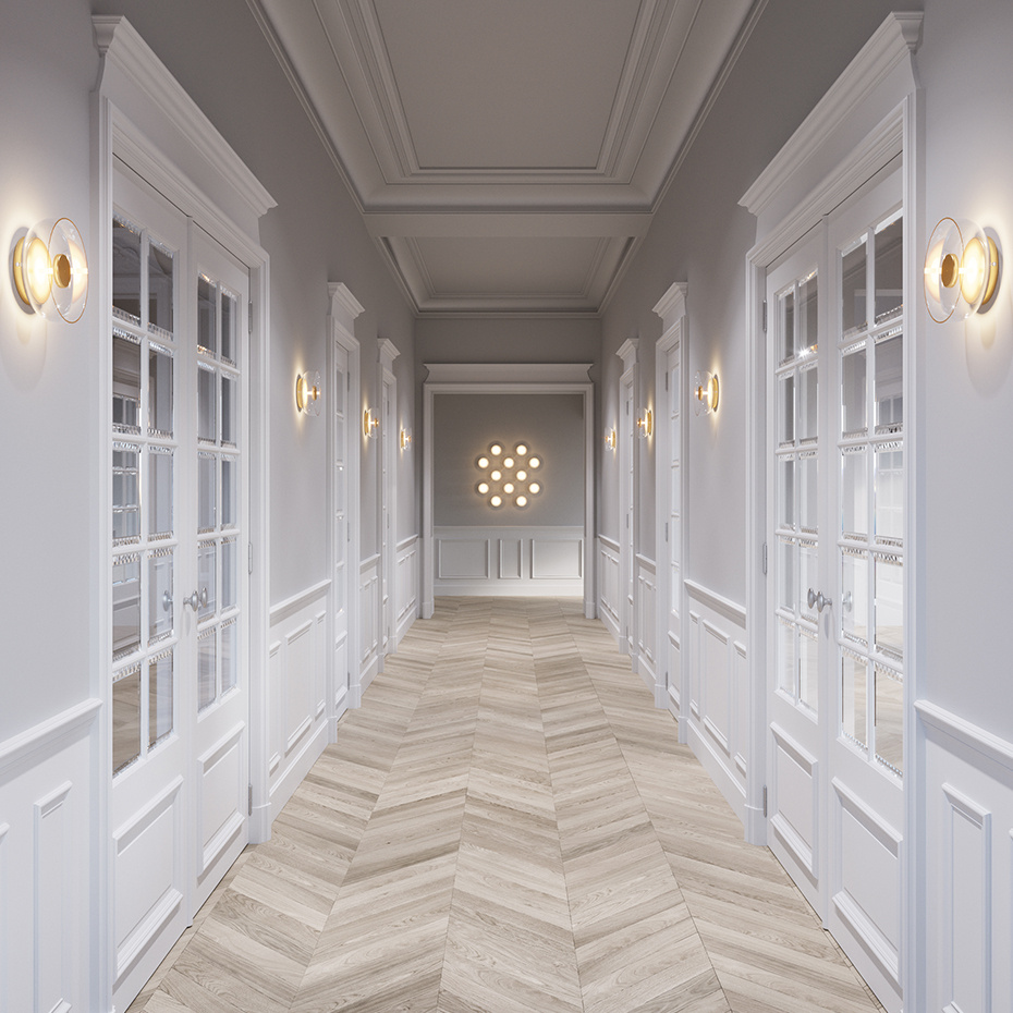 Liila 12 Tak/Vägg Nordic Gold/Opal White