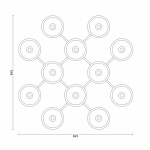 Liila 12 Tak/Vägg Nordic Gold/Opal White Liila 12 Tak/Vägg Nordic Gold/Opal White