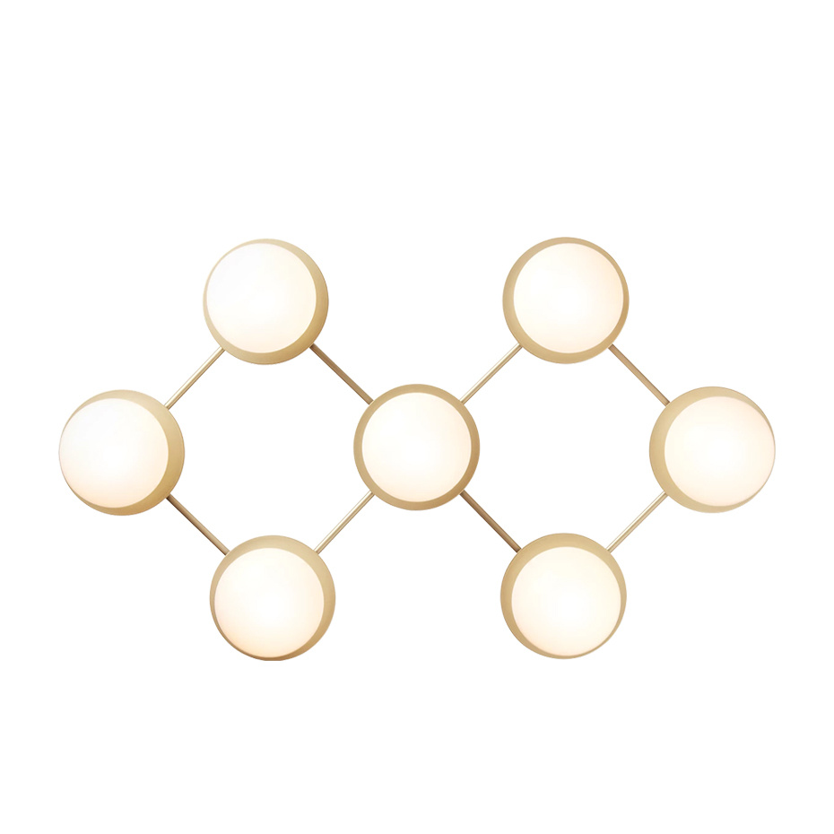 Liila 7 Tak/Vägg Nordic Gold/Opal White