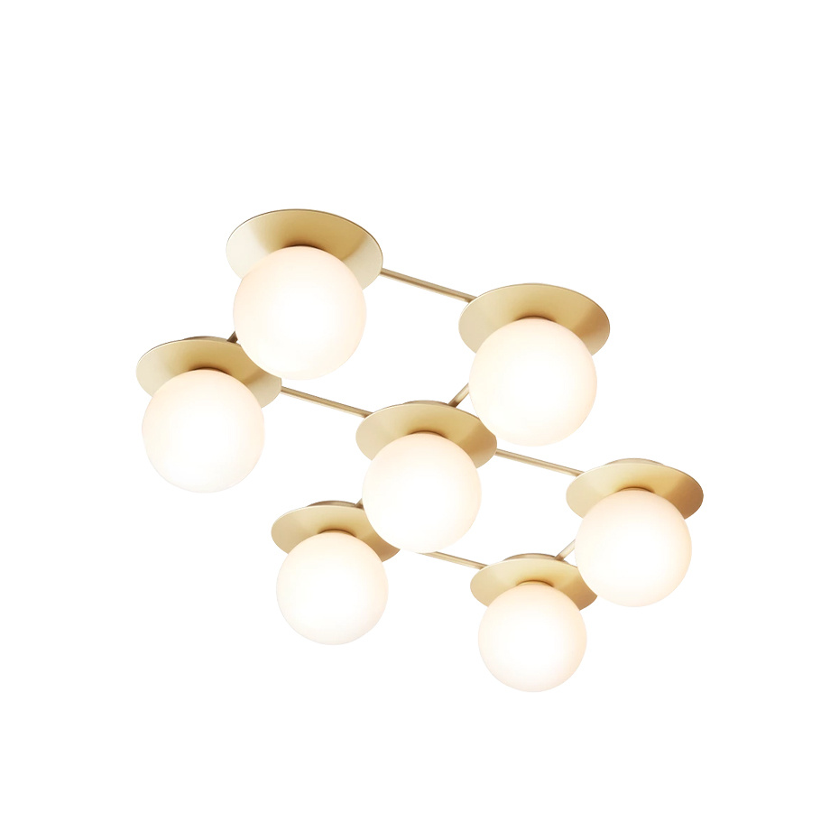 Liila 7 Tak/Vägg Nordic Gold/Opal White