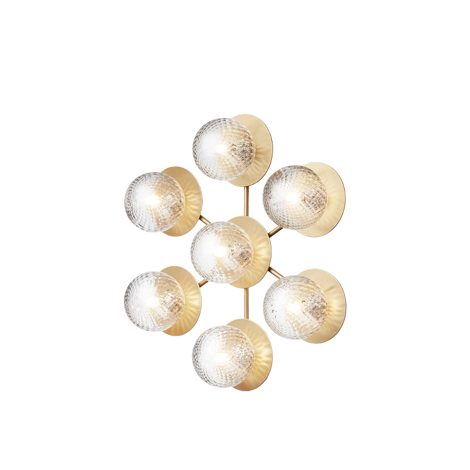 Liila Star Tak/Vägg Nordic Gold/Optic Clear