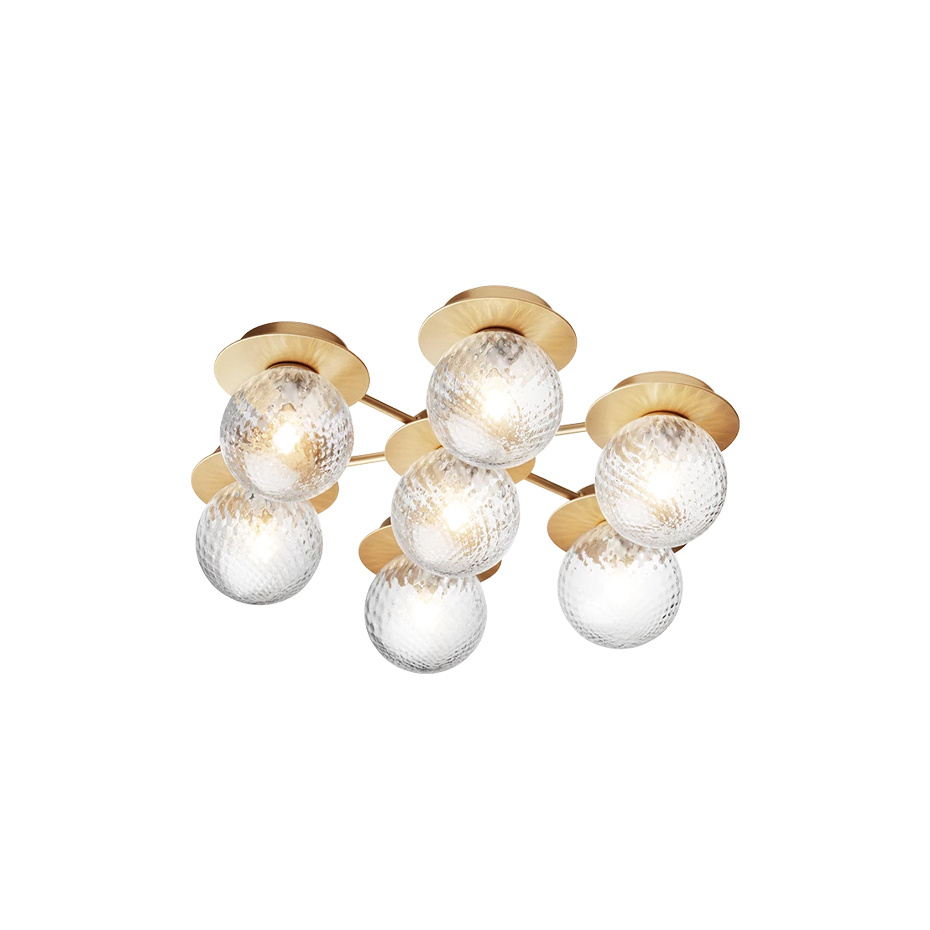 Liila Star Tak/Vägg Nordic Gold/Optic Clear