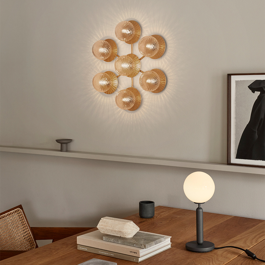 Liila Star Tak/Vägg Nordic Gold/Optic Clear