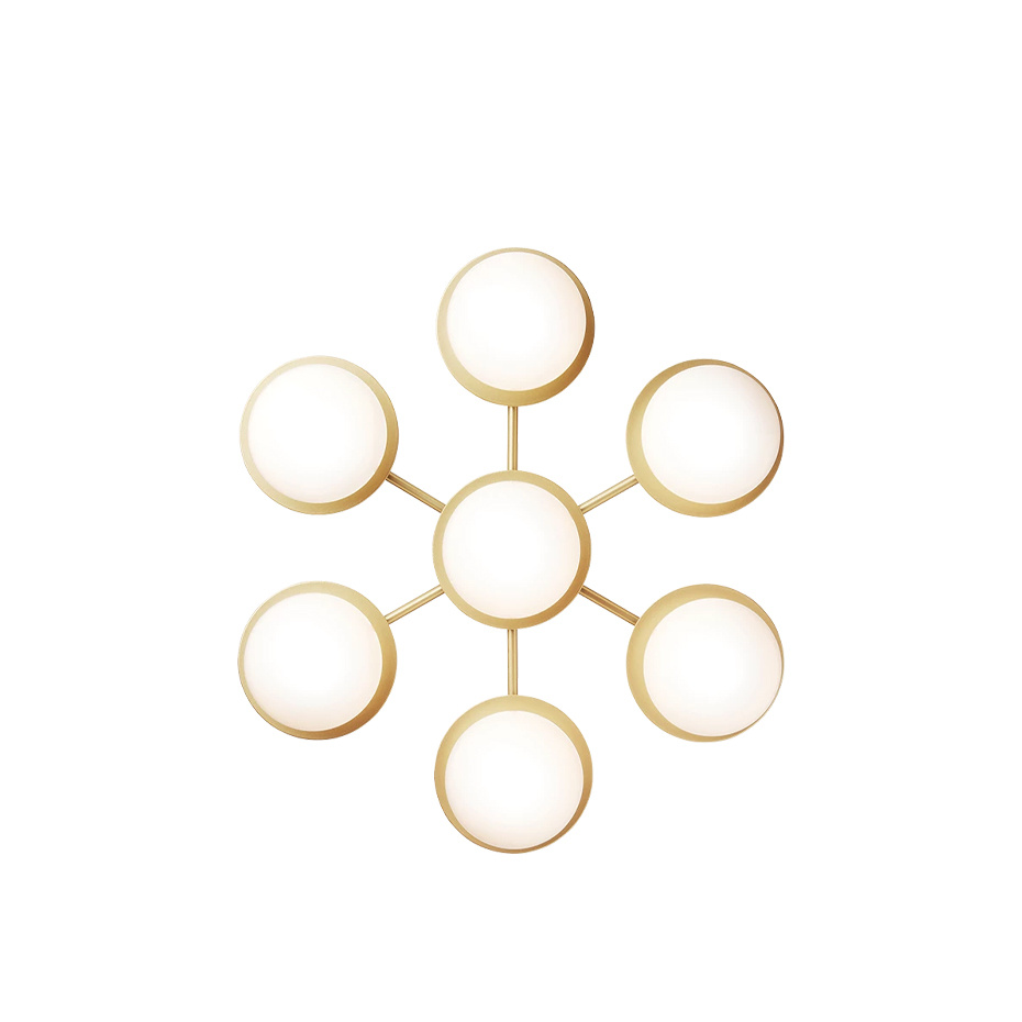 Liila Star Tak/Vägg Nordic Gold/Opal White