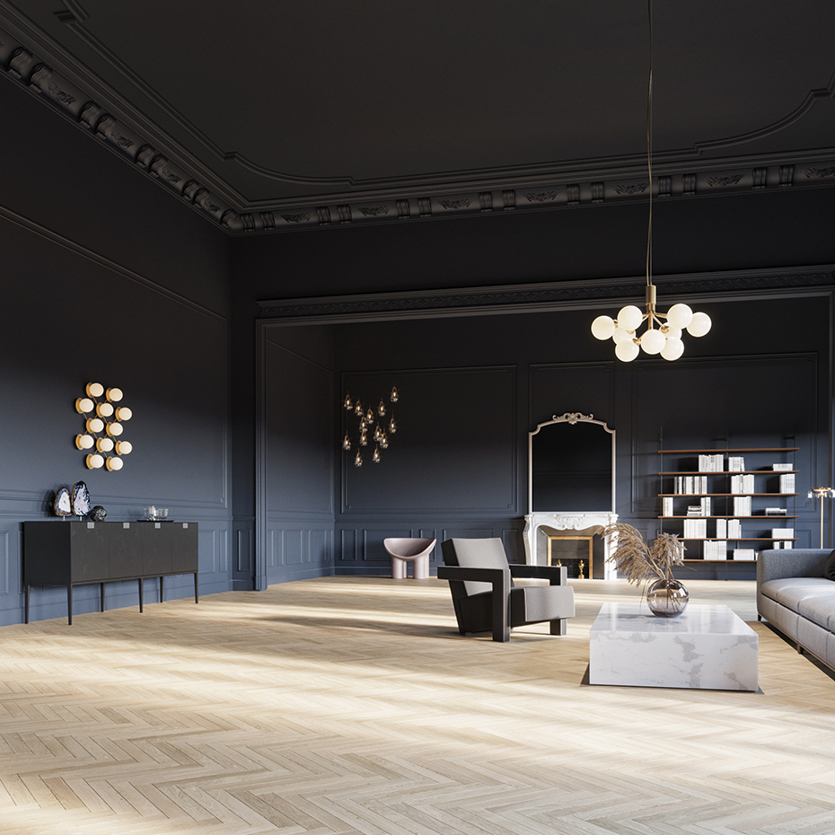 Apiales 9 Ljuskrona Brushed Brass/Opal White