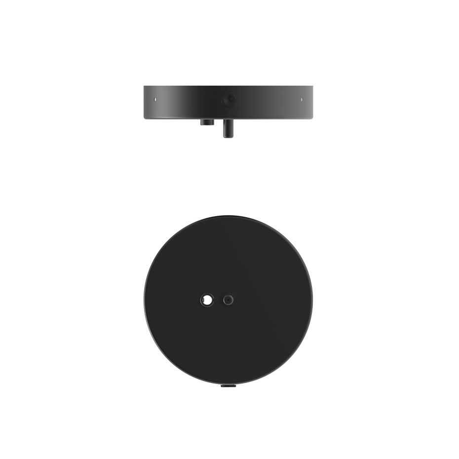 Apiales 9 Ljuskrona Satin Black/Opal White