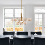 Apiales 18 Ljuskrona Brushed Brass/Opal White Apiales 18 Ljuskrona Brushed Brass/Opal White