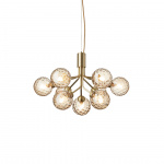 Apiales 9 Ljuskrona Brushed Brass/Optic Gold Apiales 9 Ljuskrona Brushed Brass/Optic Gold