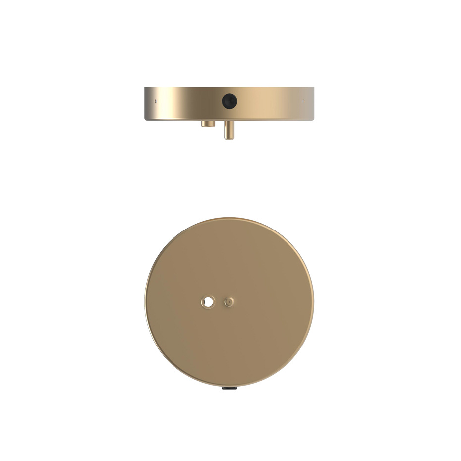 Apiales 9 Ljuskrona Brushed Brass/Optic Gold