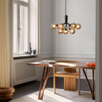 Apiales 9 Ljuskrona Satin Black/Optic Smoked Apiales 9 Ljuskrona Satin Black/Optic Smoked