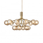 Apiales 18 Ljuskrona Brushed Brass/Optic Gold Apiales 18 Ljuskrona Brushed Brass/Optic Gold