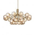 Apiales 18 Ljuskrona Brushed Brass/Optic Gold Apiales 18 Ljuskrona Brushed Brass/Optic Gold