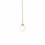 Apiales 1 Pendel Brushed Brass/Opal White