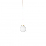Apiales 1 Pendel Brushed Brass/Opal White