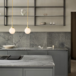 Apiales 1 Pendel Brushed Brass/Opal White Apiales 1 Pendel Brushed Brass/Opal White