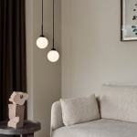 Apiales 1 Pendel Satin Black/Opal White Apiales 1 Pendel Satin Black/Opal White