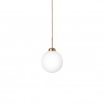 Apiales 1 Pendel Large Brushed Brass/Opal White