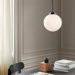 Apiales 1 Pendel Large Satin Black/Opal White Apiales 1 Pendel Large Satin Black/Opal White