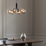 Apiales 6 Ljuskrona Satin Black/Optic Smoked Apiales 6 Ljuskrona Satin Black/Optic Smoked