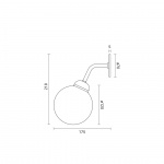 Apiales Vägglampa Brushed Brass/Opal White Direktmontage Apiales Vägglampa Brushed Brass/Opal White Direktmontage