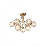 Apiales 9 Ljuskrona Tak Brushed Brass/Optic Gold Apiales 9 Ljuskrona Tak Brushed Brass/Optic Gold