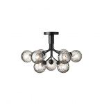 Apiales 9 Ljuskrona Tak Satin Black/Optic Smoked Apiales 9 Ljuskrona Tak Satin Black/Optic Smoked