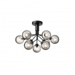 Apiales 9 Ljuskrona Tak Satin Black/Optic Smoked Apiales 9 Ljuskrona Tak Satin Black/Optic Smoked