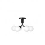 Apiales 6 Ljuskrona Tak Satin Black/Opal White Apiales 6 Ljuskrona Tak Satin Black/Opal White