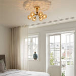 Apiales 6 Ljuskrona Tak Brushed Brass/Optic Gold Apiales 6 Ljuskrona Tak Brushed Brass/Optic Gold