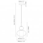 Rizzatto 32 Pendel Satin Brass/Opal White Rizzatto 32 Pendel Satin Brass/Opal White