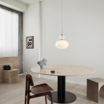 Rizzatto 32 Pendel Satin Brass/Opal White Rizzatto 32 Pendel Satin Brass/Opal White