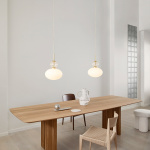 Rizzatto 32 Pendel Satin Brass/Opal White Rizzatto 32 Pendel Satin Brass/Opal White