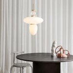 Rizzatto 43 Pendel Satin Brass/Opal White Rizzatto 43 Pendel Satin Brass/Opal White