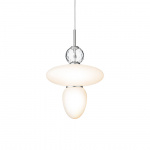 Rizzatto 43 Pendel Satin Silver/Opal White Rizzatto 43 Pendel Satin Silver/Opal White