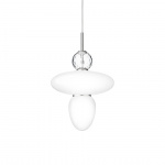Rizzatto 43 Pendel Satin Silver/Opal White Rizzatto 43 Pendel Satin Silver/Opal White