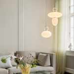 Rizzatto 43 Pendel Satin Silver/Opal White Rizzatto 43 Pendel Satin Silver/Opal White